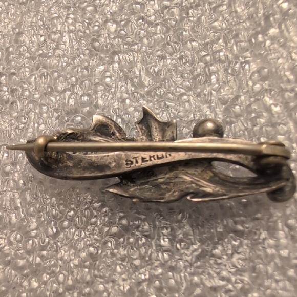 Sterling Silver Leaf Brooch - Picture 5 of 7